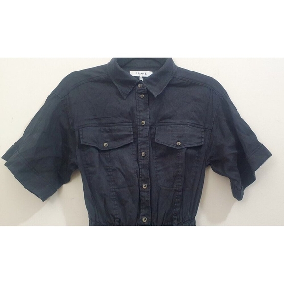 FRAME linen blend jumpsuit Size XS - Picture 3 of 15